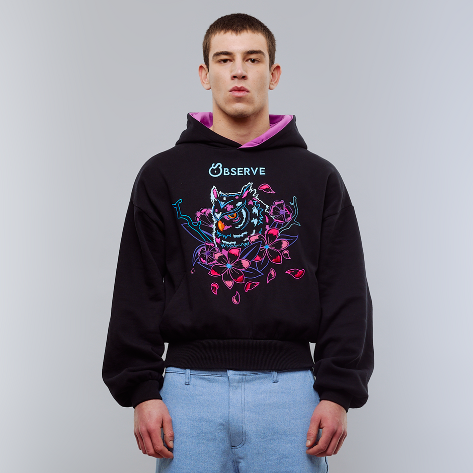 Black Owl Hoodie