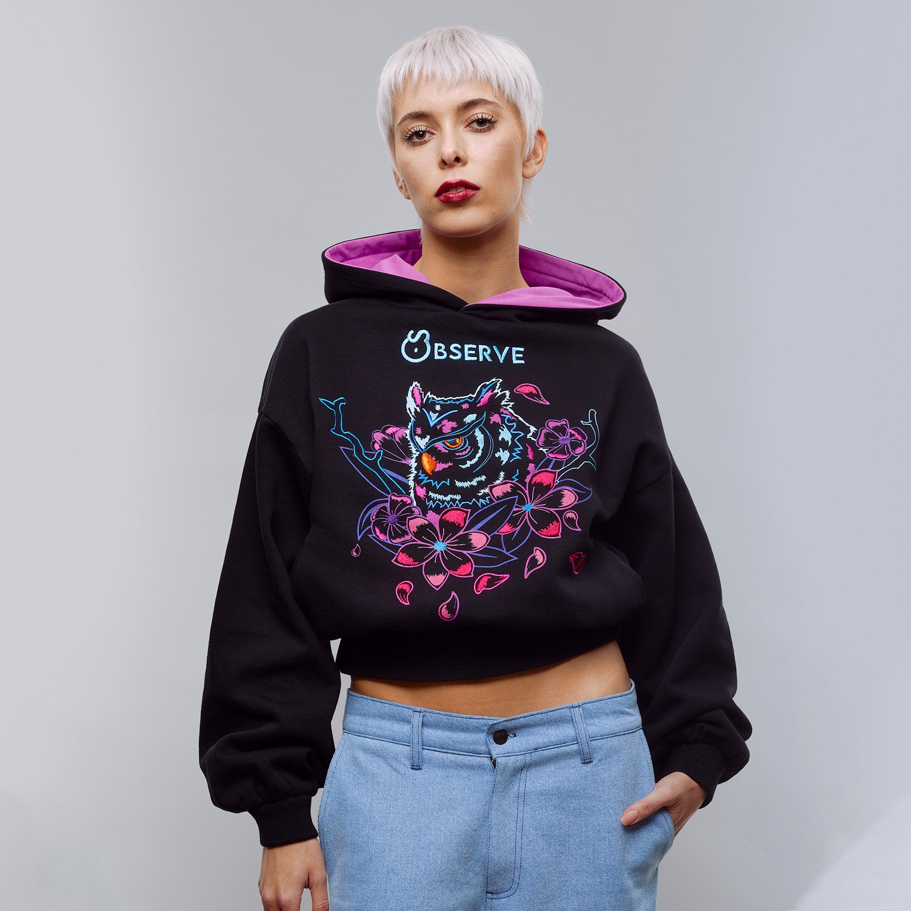 Black Owl Hoodie
