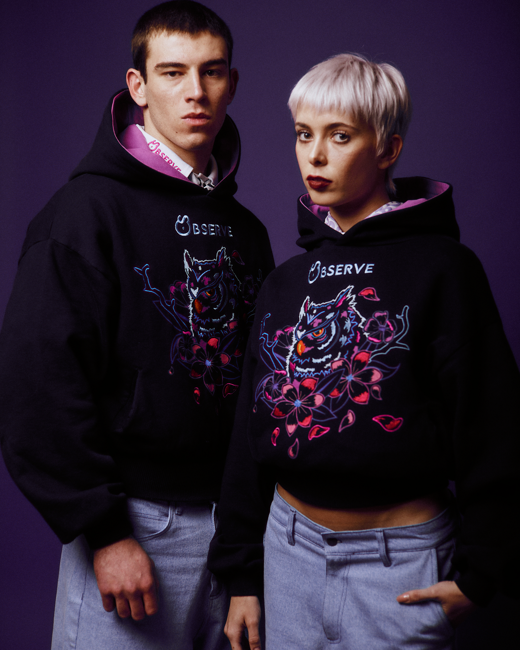 Black Owl Hoodie