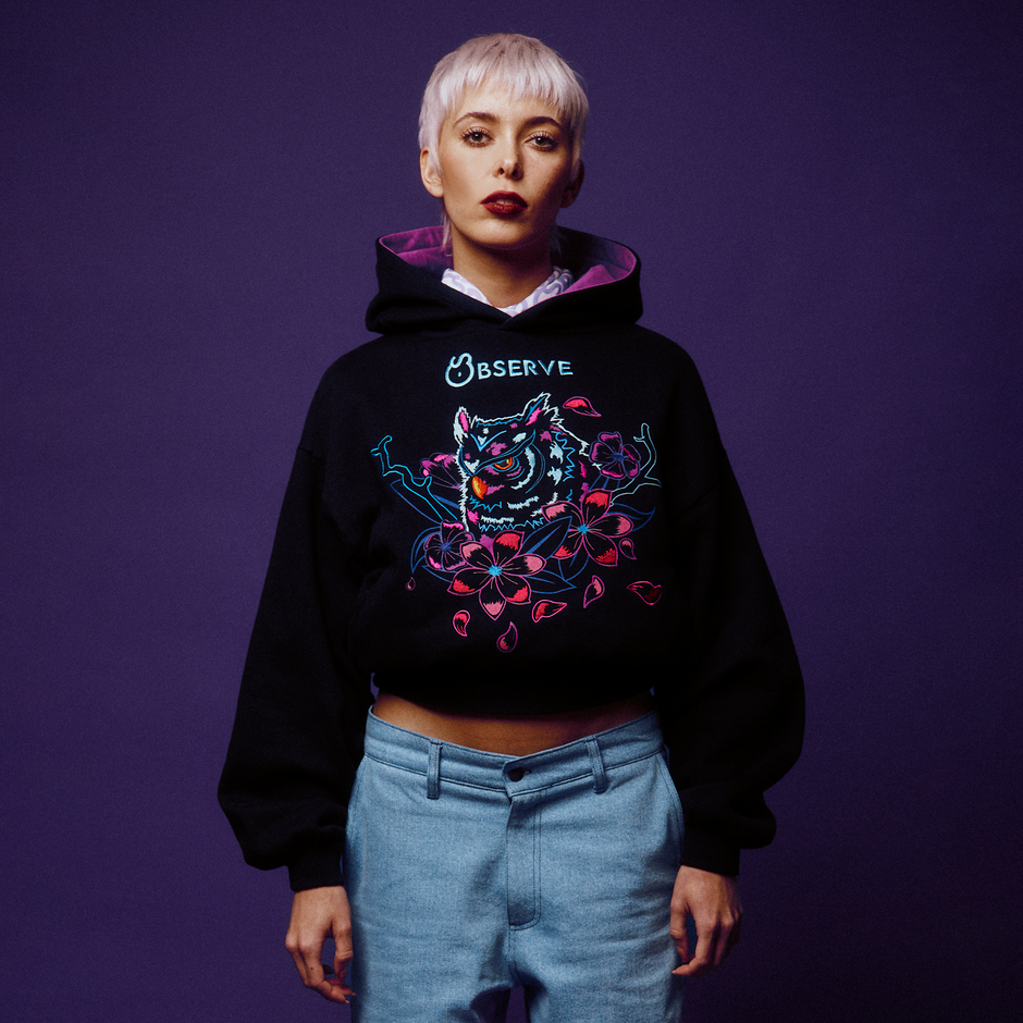 Black Owl Hoodie