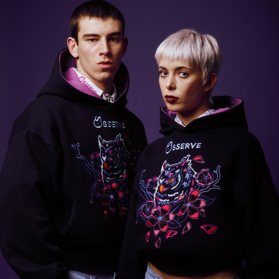 Black Owl Hoodie